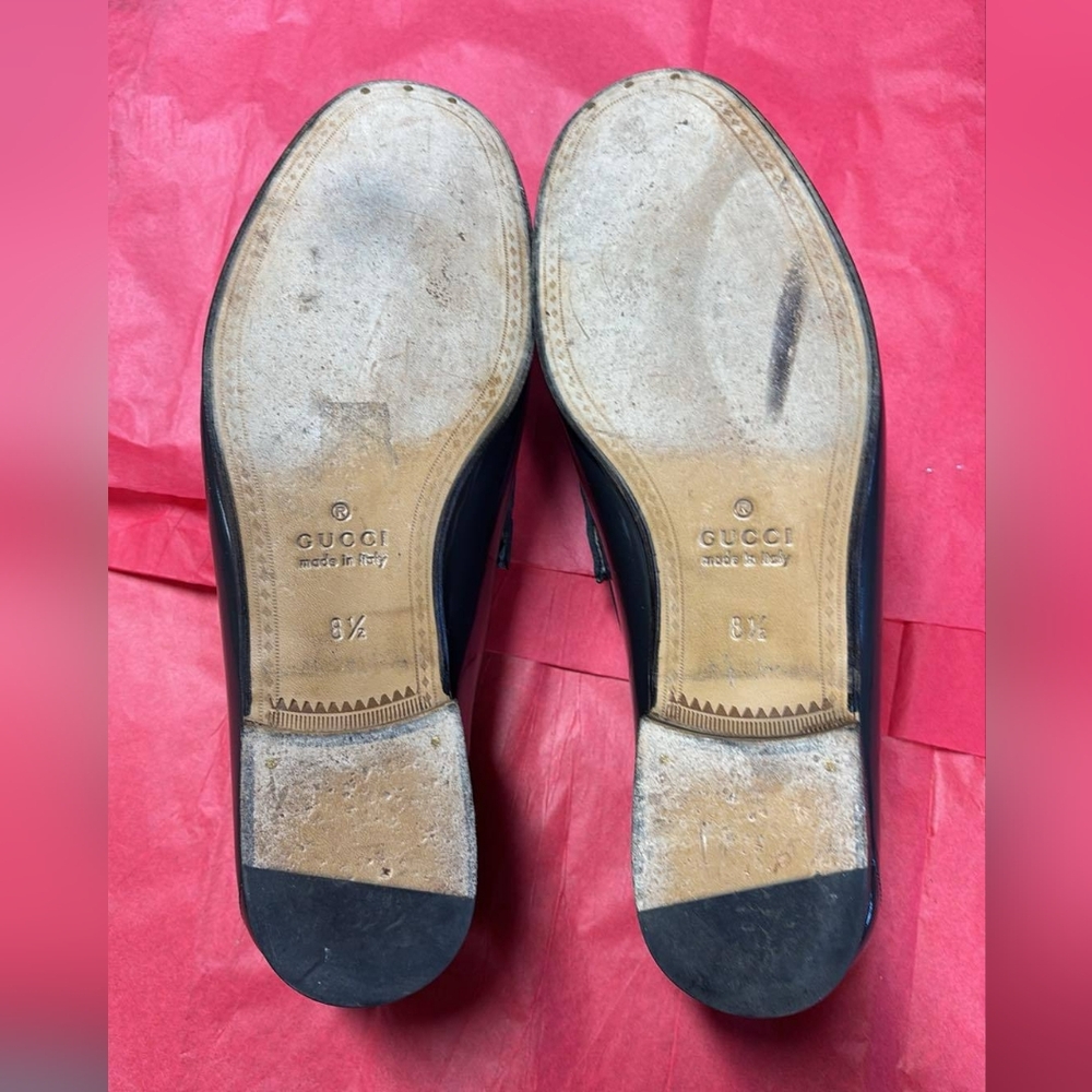 Gucci Gray Leather Loafers Slip-Ons, Excellent Condition. - Picture 5 of 7